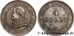 VATICAN AND PAPAL STATES 4 Soldi (20 Centesimi) Pie IX an XXIV 1869 Rome