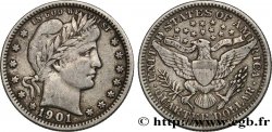 UNITED STATES OF AMERICA 1/4 Dollar Barber 1901 Philadelphie