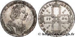 RUSSIE - PIERRE Ier LE GRAND Rouble 1724 Moscou