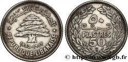 LIBANON 50 piastres Cèdre du Liban 1952 Utrecht