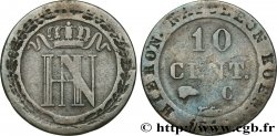 ALLEMAGNE - ROYAUME DE WESTPHALIE - JÉRÔME NAPOLÉON 10 Cent. monogramme de Jérôme Napoléon 1812 Cassel