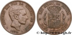 ESPAGNE 10 Centimos Alphonse XII 1878 Oeschger Mesdach & CO