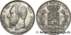 BELGIQUE 5 Francs Léopold II 1868