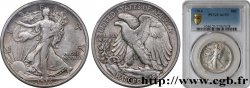 ÉTATS-UNIS D AMÉRIQUE 1/2 Dollar Walking Liberty 1916 Philadelphie TTB53 PCGS