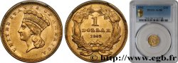 ÉTATS-UNIS D AMÉRIQUE 1 Dollar”Indian Princess”, tête large 1862 Philadelphie