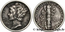 UNITED STATES OF AMERICA 1 Dime Mercury 1918 Philadelphie