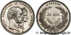 DANEMARK - ROYAUME DU DANEMARK - CHRISTIAN IX 2 Kroner noces d’or du roi Christian IX et de la reine Louise de Hesse-Kassel 1892 Copenhague