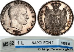 ITALIA - REGNO D ITALIA - NAPOLEONE I 1 Lire 1814 Milan