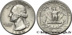ÉTATS-UNIS D AMÉRIQUE 1/4 Dollar Georges Washington 1944 Philadelphie