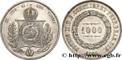 BRÉSIL 1000 Reis Empereur Pierre II 1860