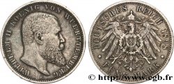 ALLEMAGNE - WURTEMBERG 5 Mark Guillaume II 1898 Stuttgart