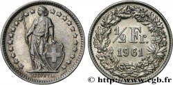 SWITZERLAND 1/2 Franc Helvetia 1961 Berne - B