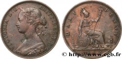 ROYAUME-UNI 1/2 Penny Victoria “Bun Head” 1862