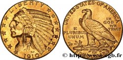 ÉTATS-UNIS D AMÉRIQUE 5 Dollars  Indian Head  1910 Denver