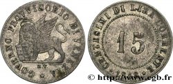 ITALIE - RÉPUBLIQUE DE VENISE 15 Centesimi Gouvernement provisoire de Venise 1848 Venise - V