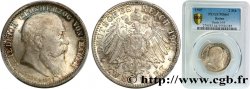 ALLEMAGNE - BADE 2 Mark Frédéric 1907 Karlsruhe SPL64 PCGS