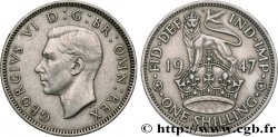 VEREINIGTEN KÖNIGREICH 1 Shilling Georges VI cimier de l’Angleterre 1947