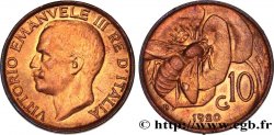 ITALIE 10 Centesimi Victor Emmanuel III 1920 Rome - R