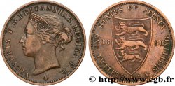JERSEY 1/12 Shilling Reine Victoria / armes du Baillage de Jersey 1888