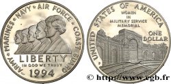UNITED STATES OF AMERICA 1 Dollar Proof “femmes du service actif” 1994 Philadelphie