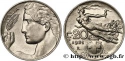 ITALIE 20 Centesimi allégorie de la Liberté 1921 Rome
