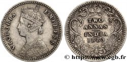 BRITISCH-INDIEN 2 Annas Victoria 1883 Calcutta