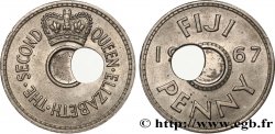 FIYI 1 Penny Elisabeth II (perforation décentrée) 1967 
