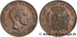 ESPAGNE 10 Centimos Alphonse XII 1878 Oeschger Mesdach & CO