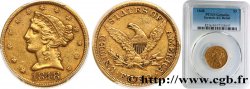 ÉTATS-UNIS D AMÉRIQUE 5 Dollars Liberty 1848 Philadelphie