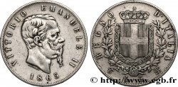 ITALIE - ROYAUME D ITALIE - VICTOR-EMMANUEL II 5 Lire 1865 Turin