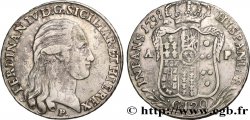 ITALY - KINGDOM OF NAPLES 1 Piastre de 120 Grana Ferdinand IV 1798 Naples