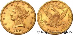 ÉTATS-UNIS D AMÉRIQUE 10 Dollars  Liberty  1893 Philadelphie