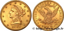 ÉTATS-UNIS D AMÉRIQUE 10 Dollars or  Liberty  1901 San Francisco