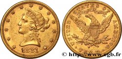 UNITED STATES OF AMERICA 10 Dollars  Liberty  1881 San Francisco
