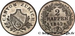 SUISSE - CANTON DE ZÜRICH 2 Rappen 1842