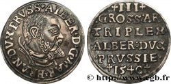 ALLEMAGNE - PRUSSE 3 Groschen - Albert de Brandenburg 1540