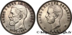 RUMANIA 5 Lei - 40e anniversaire du règne 1906