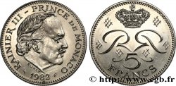 MONACO 5 Francs Rainier III 1982 Paris