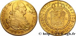 ESPAÑA - REINO DE ESPAÑA - CARLOS IV 4 Escudos 1792 Madrid