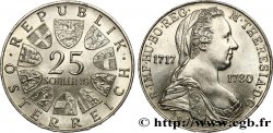 AUSTRIA 25 Schilling 250e anniversaire de l’impératrice Marie-Thérèse 1967
