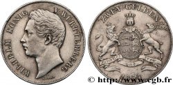 ALLEMAGNE - WURTEMBERG 2 Gulden Guillaume Ier 1854