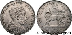 ETHIOPIA 1 Birr Menelik II EE1889 1897 Paris