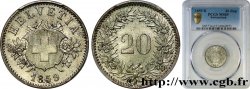 SUISSE 20 Centimes (Rappen) 1859 Berne