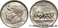 ITALY 50 Centesimi Victor Emmanuel III 1920 Rome - R