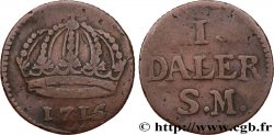 SUECIA 1 Daler Couronne au nom de Charles XII 1715