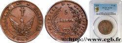 GRIECHENLAND 5 Lepta Phoenix type cercle continu 1828