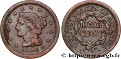 VEREINIGTE STAATEN VON AMERIKA 1 Cent Liberté “Braided Hair” 1854 Philadelphie