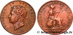 ROYAUME-UNI 1/2 Penny Georges IV 1827