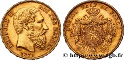 INVESTMENT GOLD 20 Francs or Léopold II 1878 Bruxelles
