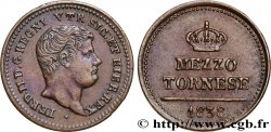 ITALIE - ROYAUME DES DEUX-SICILES 1/2 Tornese Ferdinand II 1838 Naples